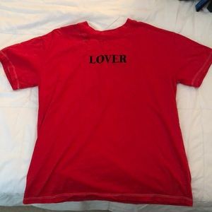Red “Lover” T-shirt